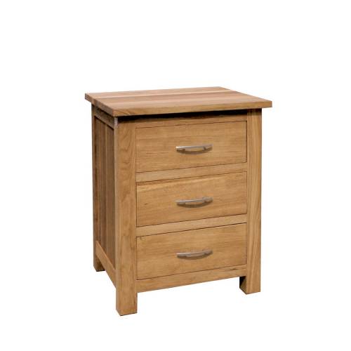 Brooklyn Oak 3 drawer bedside cabinet 250.001