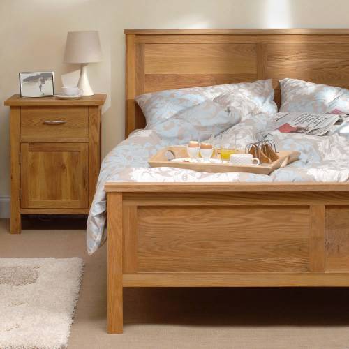 Brooklyn Oak Furniture Range Brooklyn Oak Double Bed - Solid Oak 4` bed