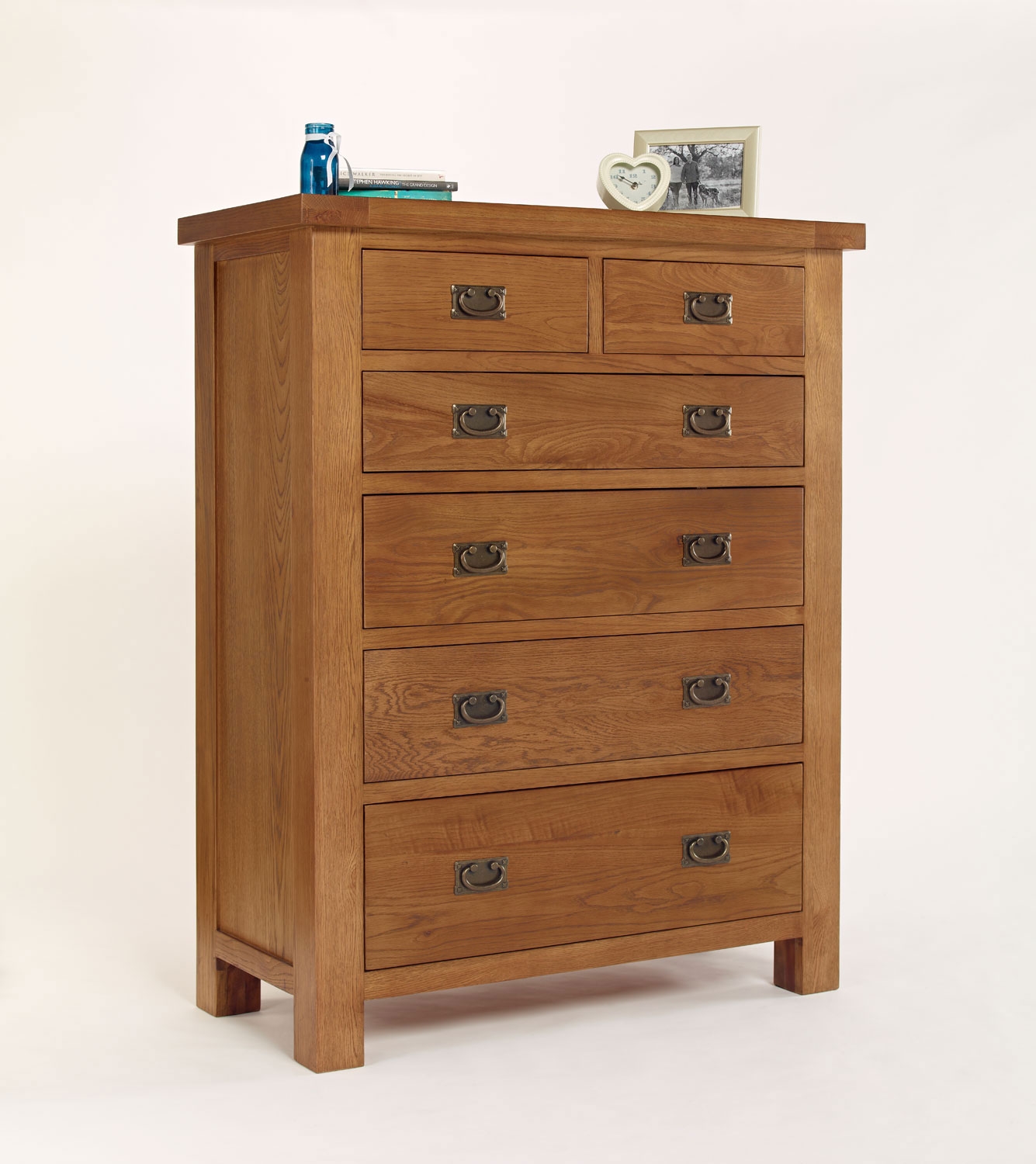 Rustic Oak 2 over 4 Chest of Drawers