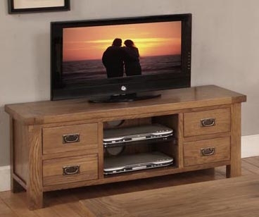 brooklyn TV Unit with Glass Shelf