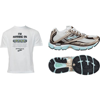 Brooks Ladies Glycerin 8 Shoes and Free T-Shirt