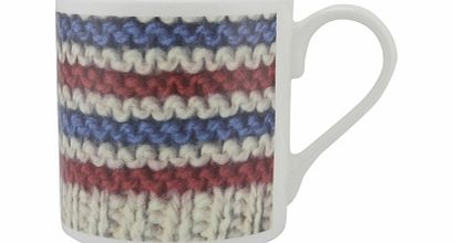 Brora Handknit Stripe Mug Handknit Stripe Mug