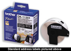 Label Continuous Film 62mmx15.24m Clear