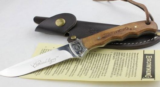 Browning Full Tang Wooden Handled Sheath Camping Knife