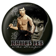 Bruce Lee Face Button Badges
