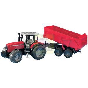 Bruder Massey Ferguson 8240 with Tipping Trailer
