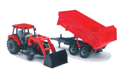 bruder Tractor and Trailer Red Case