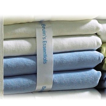 4 Pack Pram/Moses Basket Jersey Fitted Sheets - White/Blue