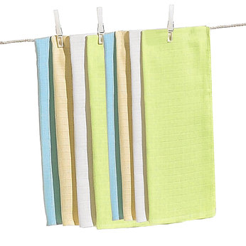 Bruin Coloured Muslin Squares - 8 Pack