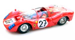 Brumm 1:43 Scale Ferrari 330 P3 Spyder Le Mans 1966 - Ginther / Rodriguez