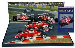 1:43 Scale Diorama G.Villeneuve and D.Pironi with Ltd Ed Book