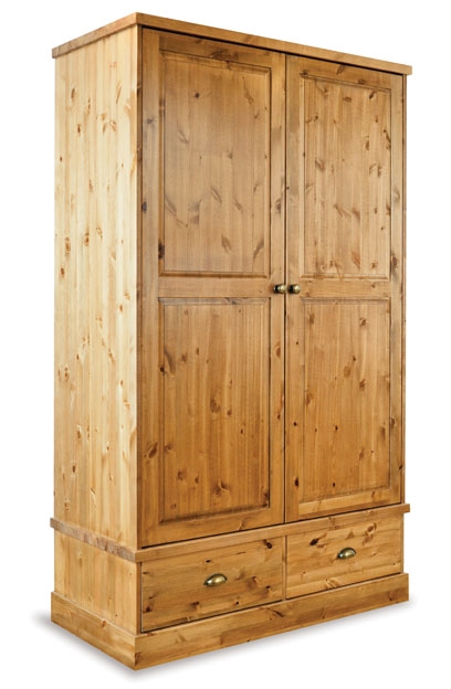 Brunswick Pine Double Gents Grande Wardrobe