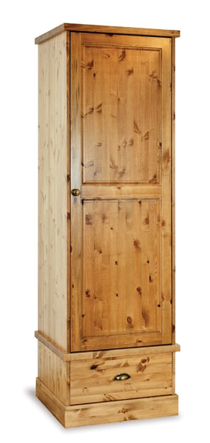 Brunswick Pine Single Gents Grande Wardrobe