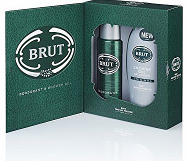 Brut  Gift Set contains Shower Gel 250 ml and Deodorant 200 ml