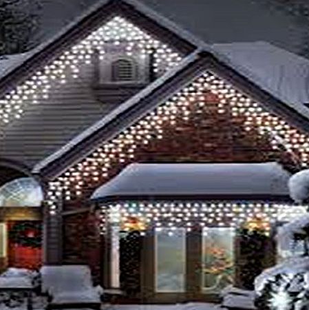 BS 240 LED White Icicle Chaser Light Outdoor Indoor Christmas Xmas Wedding Decoration Lights