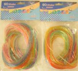BSV Scoubidous Style Glitter Ropes (2 Packs of 50 strings/pack - 80cm)