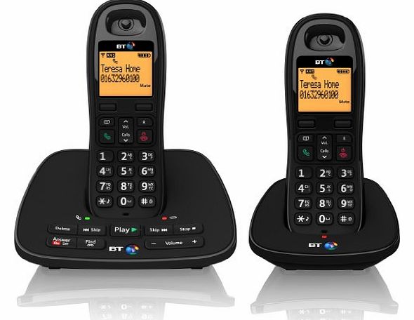 1500 Cordless DECT Phone with Answer Machine (Pack of 2)