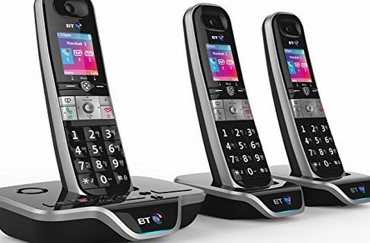 BT 8600 Advanced Call Blocker Cordless Home Phone with Answer Machine (Trio Handset Pack)