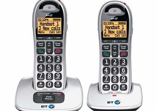 BT Big Button 4000 Cordless Telephone - Twin