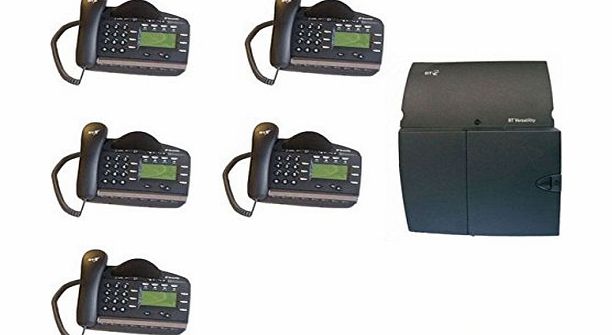 BT Versatility Telephone System BT Versatility CCU with 1 Analogue PSTN Card and 5 x BT V8 Handsets Featurephones