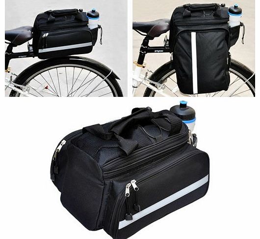 Expandable Bicycle Pannier Saddle Bag with Raincover