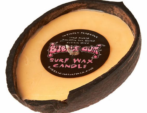 Bubble Gum Womens Bubble Gum Coconut Shell Scented Candle