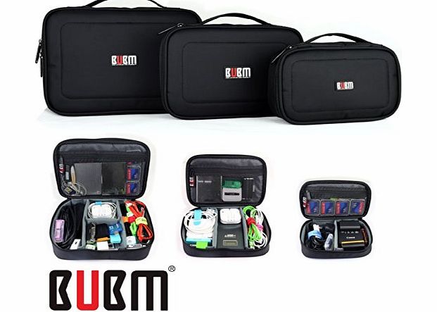 BUBM 3 x BUBM MULTIPLE FUNCTION ACCESSORIES STORAGE CARRY BAG CASE USB cable memory card power cord battery storage mobile disk bag case Triple Set large, medium and small High quality Gift ideas