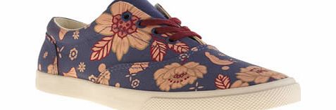 bucketfeet Navy Blue East Lace Trainers