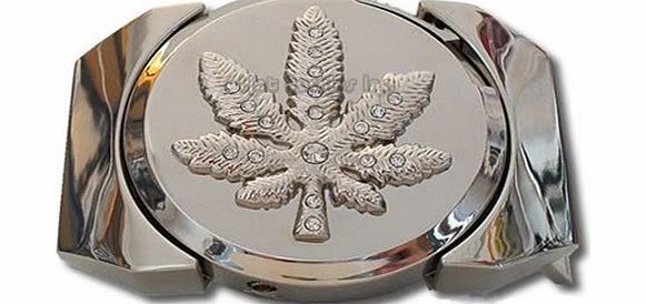 BuckleBot Marijuana Pot Leaf Lighter Belt Buckle (LT-025)