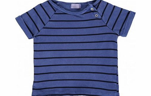 Buho Paolo striped T-shirt Indigo blue `3 months,6