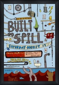 BUILT TO SPILL by Cole Gerst of Option-G - Framed Print