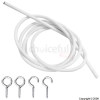 BULK 120cm/48` Curtain Wires With 2 Hooks
