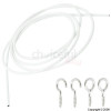 BULK 210cm/84` Curtain Wires With 2 Hooks