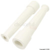 BULK White Large Size Rubber Tap Swirls For