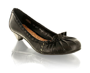 Fab Court Shoe With Ruche Detail