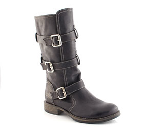 Leather Biker Boot