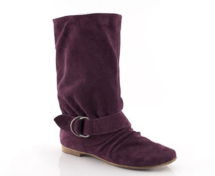 Suede Slouch Ankle Boot