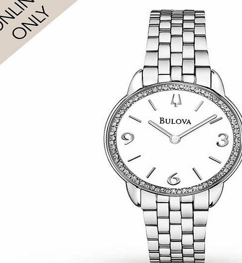 Bulova Ladies Bulova Diamond Gallery Watch 96R181