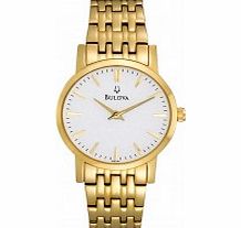 Bulova Ladies Gold Plated Dress Watch