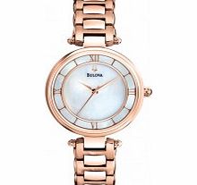 Bulova Ladies Rose Gold Dress Watch
