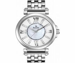 Bulova Ladies Silver Diamonds Watch