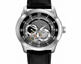 Bulova Mens Black Mechanical Watch