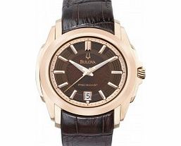 Bulova Mens Precisionist Brown Watch