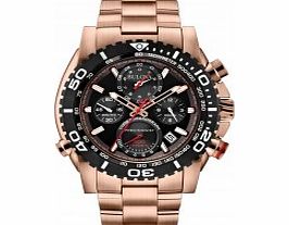 Bulova Mens Precisionist Rose Gold Chronograph