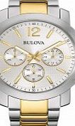Bulova Mens Sport Chronograph Two Tone Watch