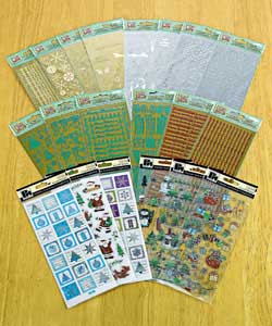 Bumper Christmas Outline Stickers