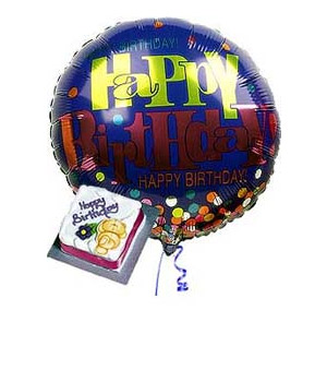 Bunches.co.uk Birthday Cake Balloon Gift