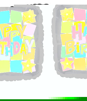 Birthday Square Balloon BHBBL