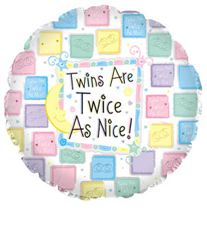 Bunches.co.uk New Twins Balloon BTWIN