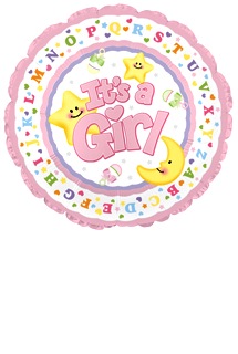 Bunches Itand#39;s a Girl Balloon